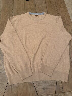 Faherty Khaki Crewneck Sweater Mens XL